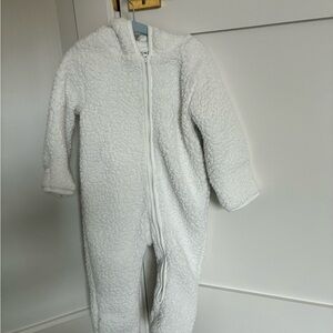 Children’s Place Teddy Bear White Sherpa  Suit for Baby (12-18 months)